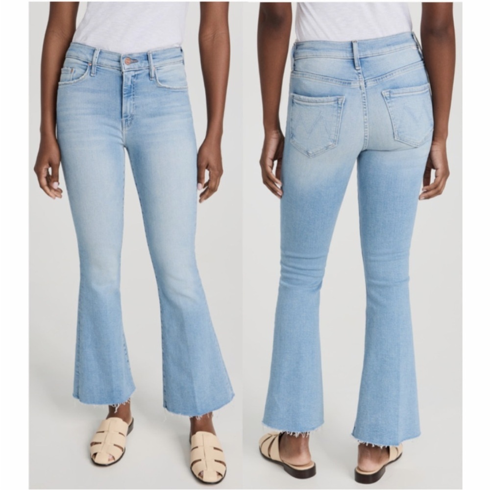 Mother The Weekender Fray California Cruiser Mid Rise Flare Stretch Sz 31 NEW